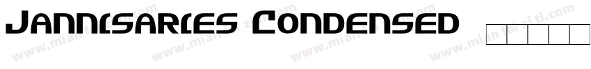 Jannisaries Condensed字体转换